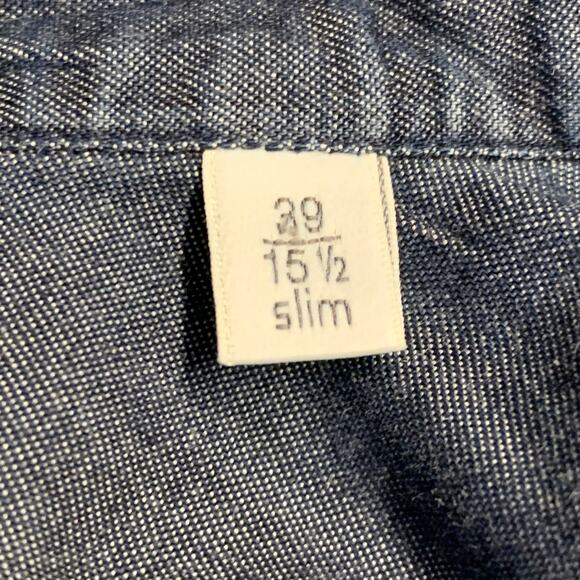 BAGUTTA Size S Grey Cotton Spread Collar Slim Fit Long Sleeve Shirt - Picture 5 of 6